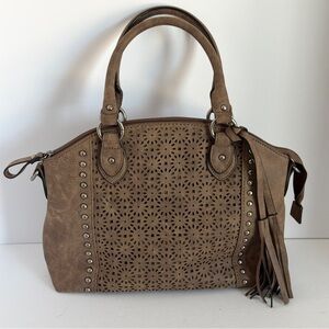 Bueno Satchel Crossbody Bag Brown
Studded Purse Shoulder Bag